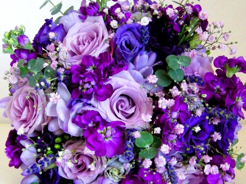 Purple and Lavender Bouquet — Calm, Photograph