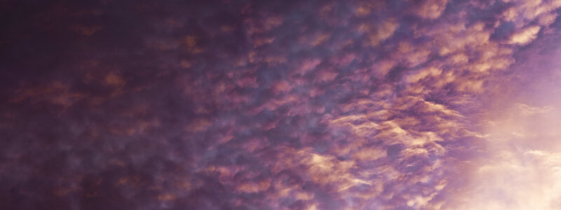 purple and orange clouds at sunset