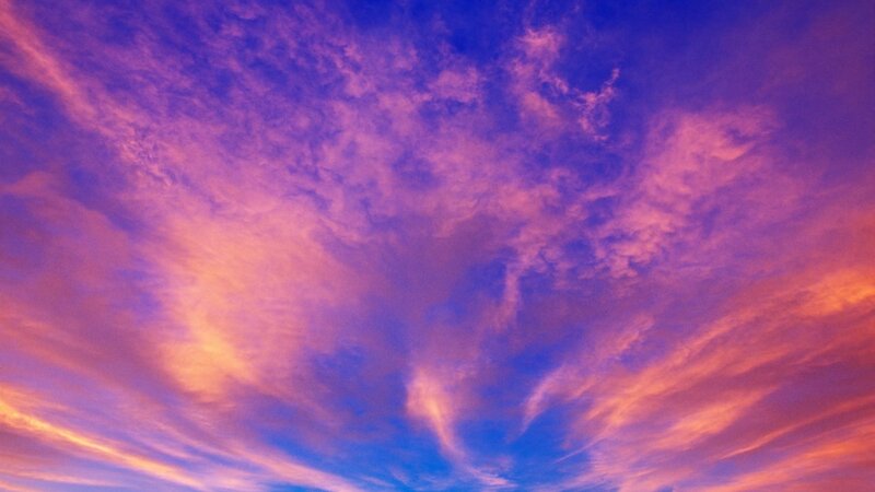 Purple and Orange Clouds