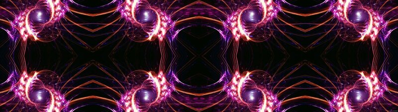 Purple and Orange Fractal Pattern — Energetic