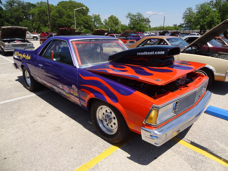 Purple and Orange Hot Rod