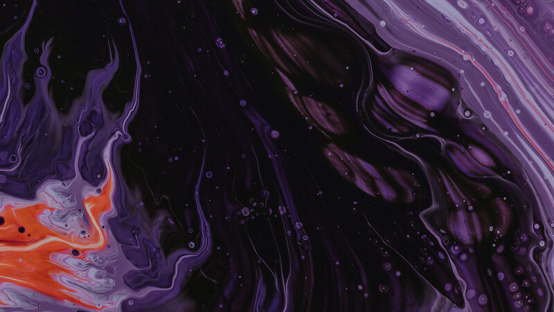 Purple and Orange Liquid Swirls
