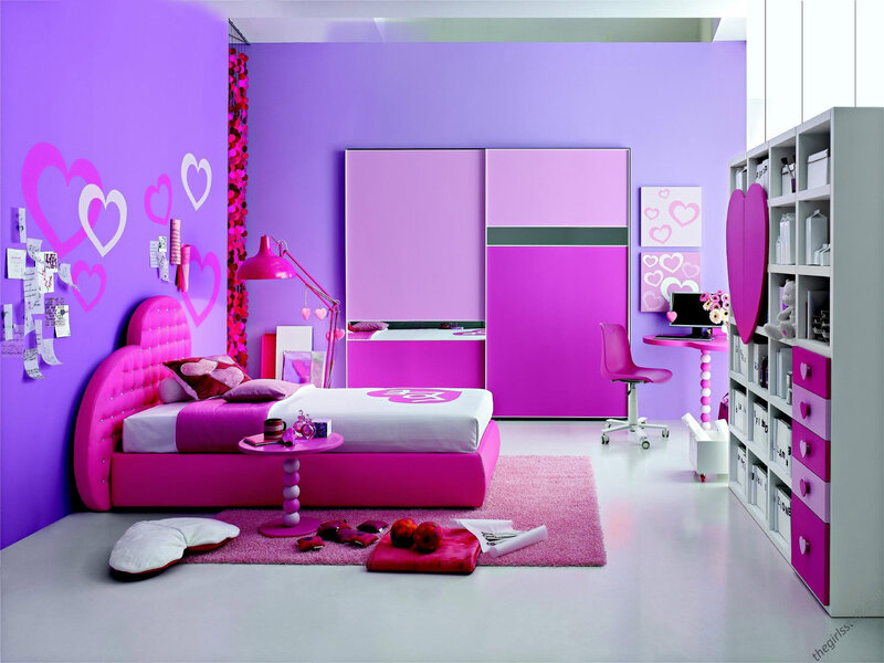 Purple and Pink Bedroom