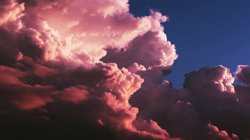 Purple and Pink Clouds — Dramatic, Sunset, Photograph, Sky