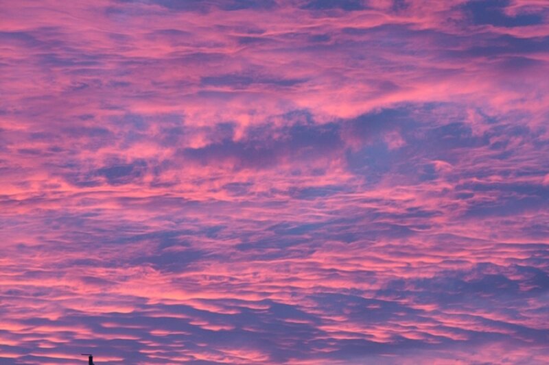 Purple and Pink Clouds — Dramatic, Sunset