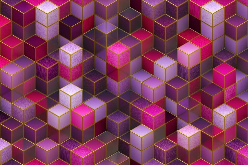 Purple and Pink Cubes