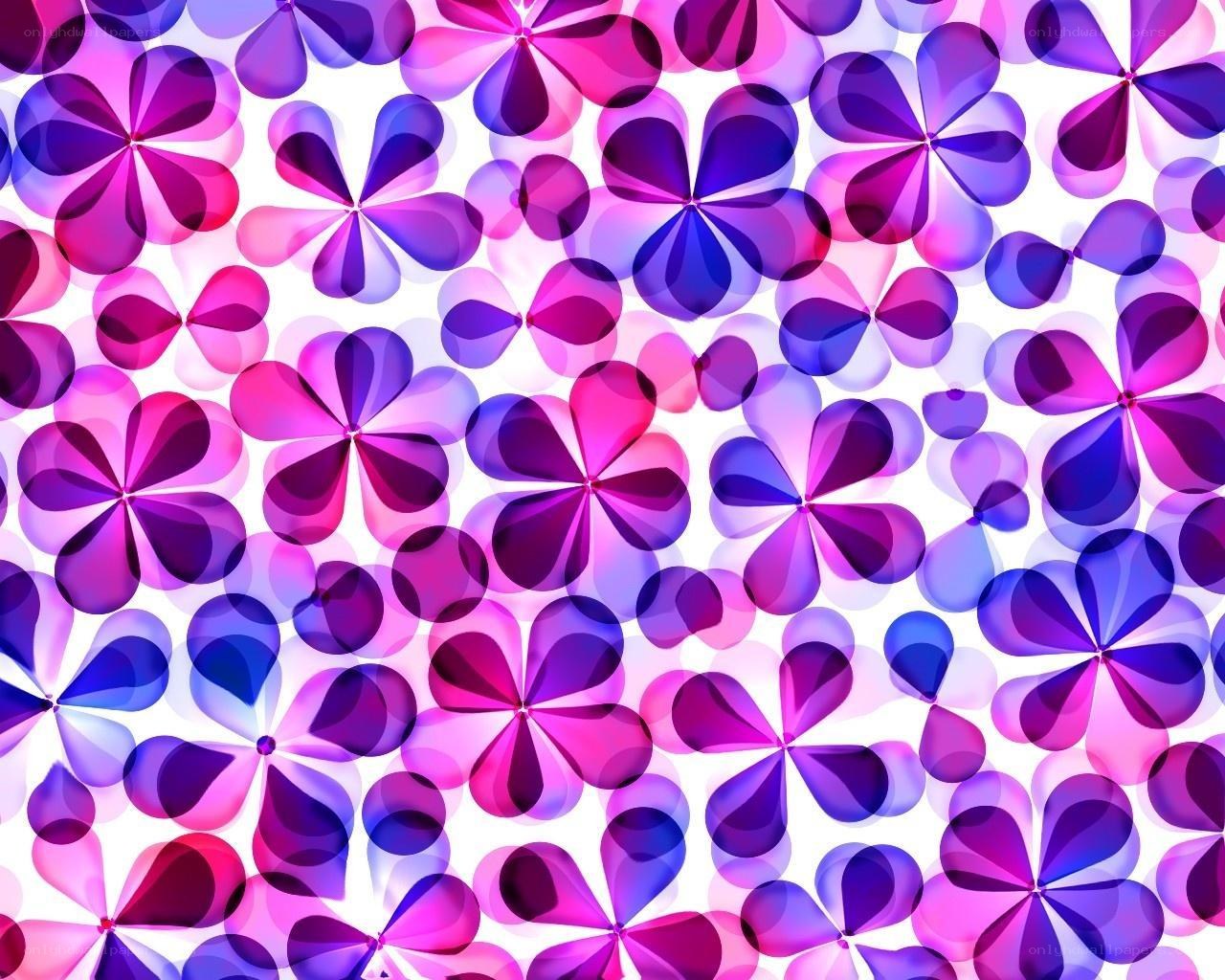 purple and pink floral pattern