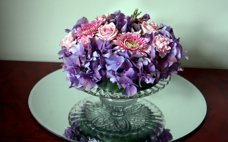 Purple and Pink Flower Arrangement — Calm