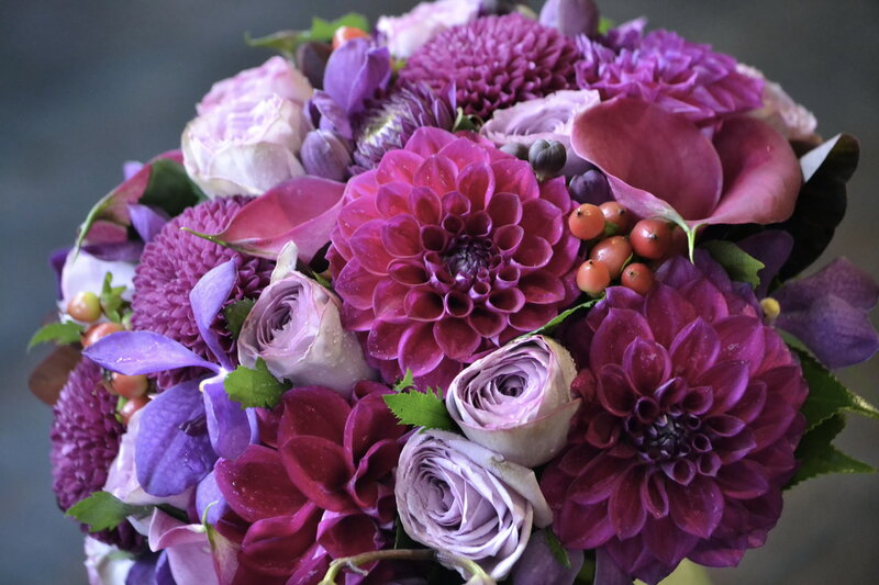 Purple and Pink Flower Bouquet — Calm, Photograph