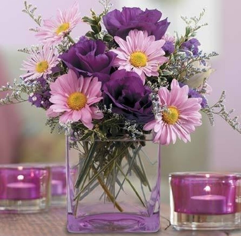 Purple and Pink Flower Bouquet — Calm