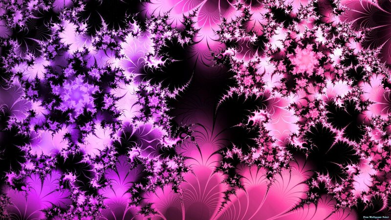 Purple and Pink Fractal Pattern — Hypnotic, Abstract