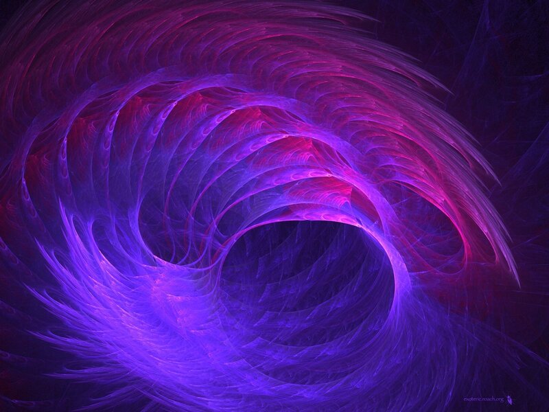 purple and pink fractal swirl