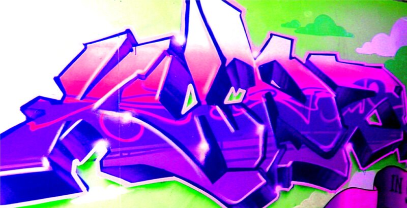 Purple and Pink Graffiti