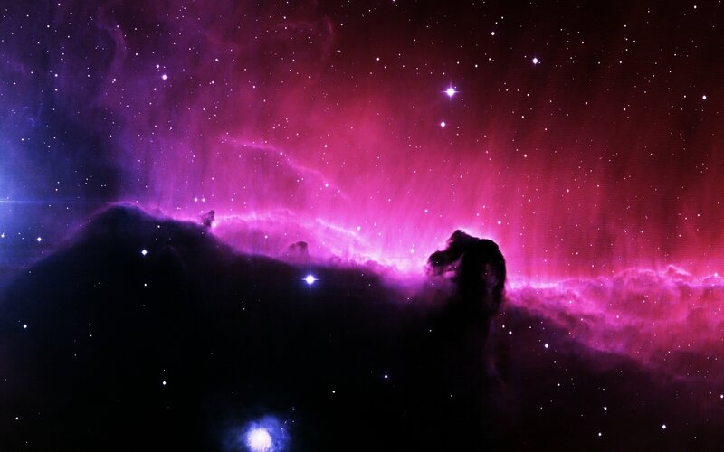 Purple and pink nebula