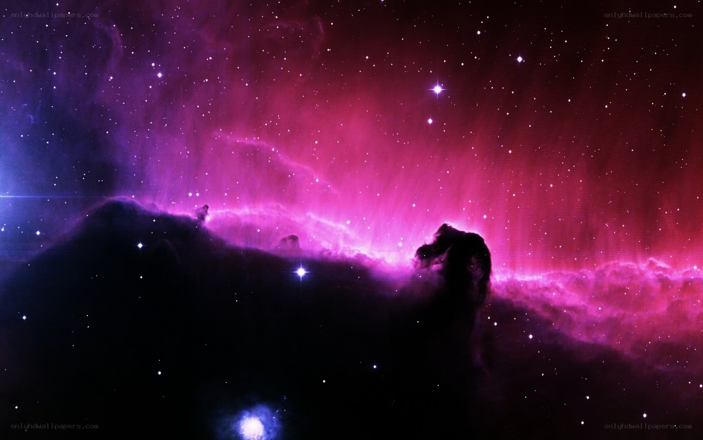 Purple and pink nebula