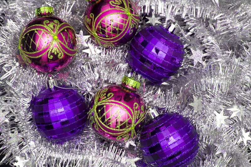 Purple and Pink Ornaments — Festive