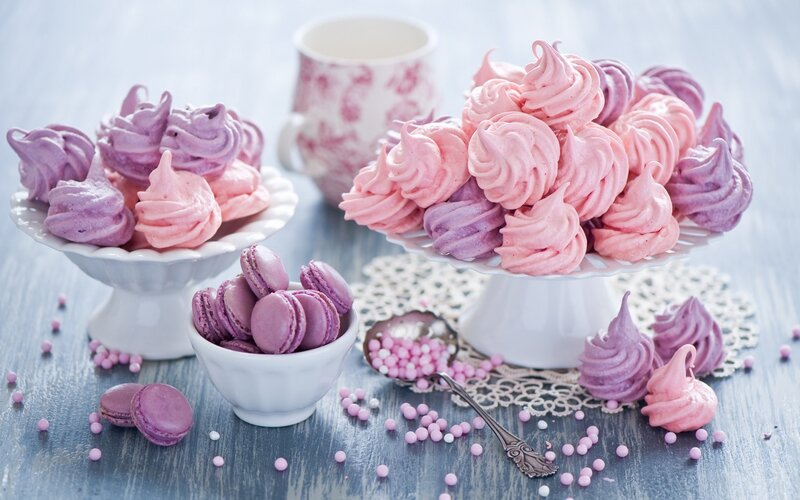 Purple and Pink Pastries