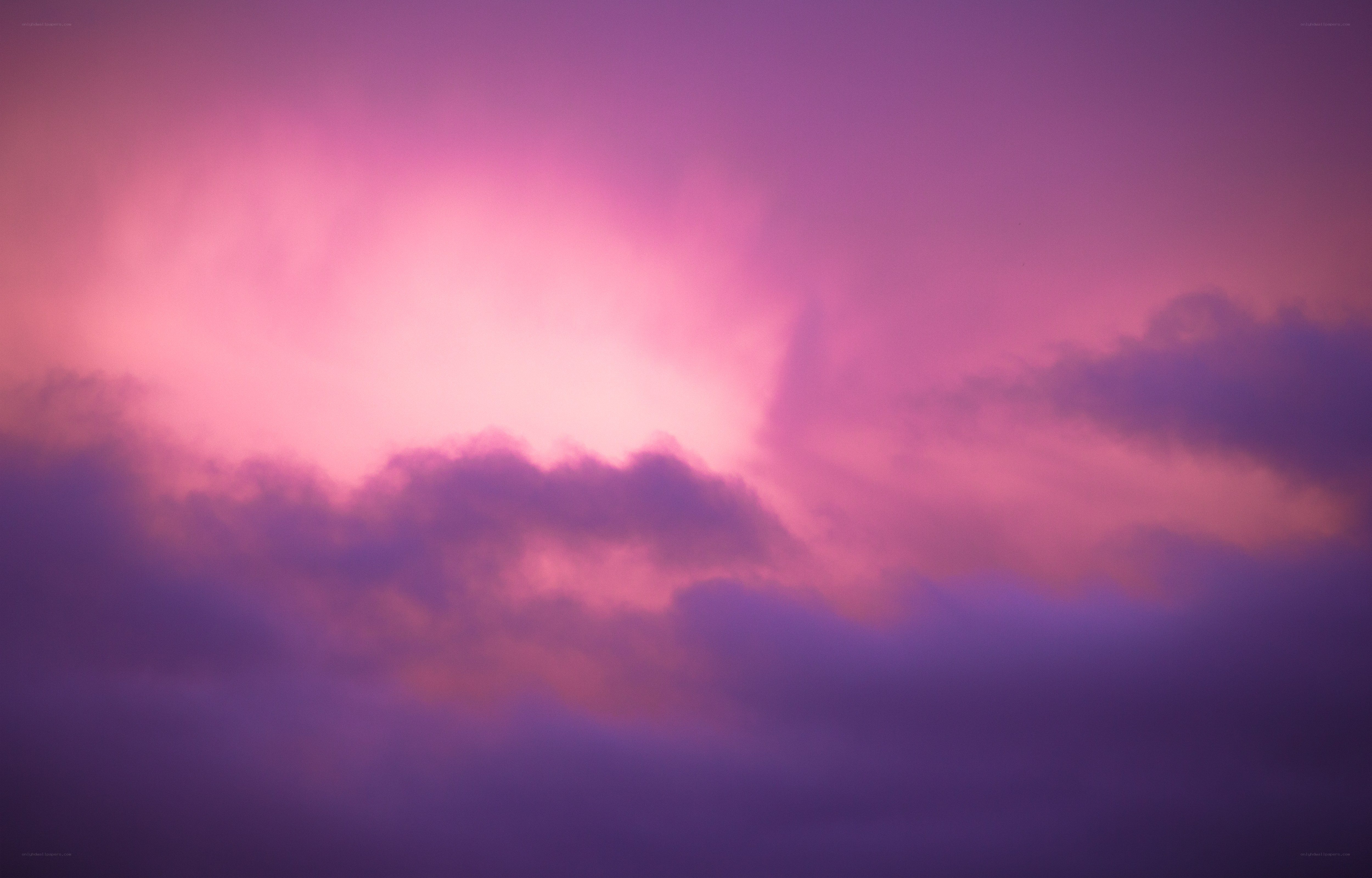 purple and pink sunset sky