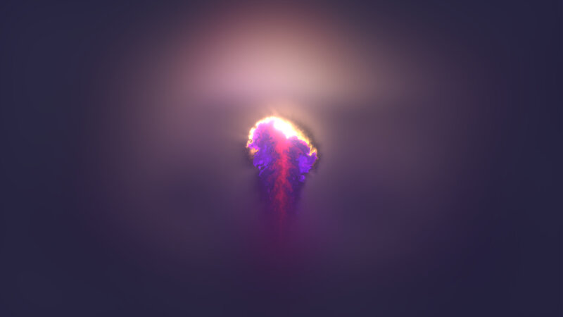 Purple and Red Energy Burst