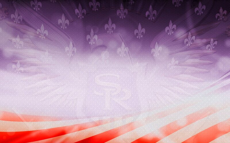 Purple and Red Flag