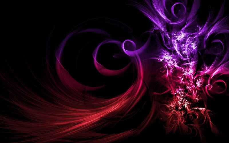 Purple and red fractal swirls