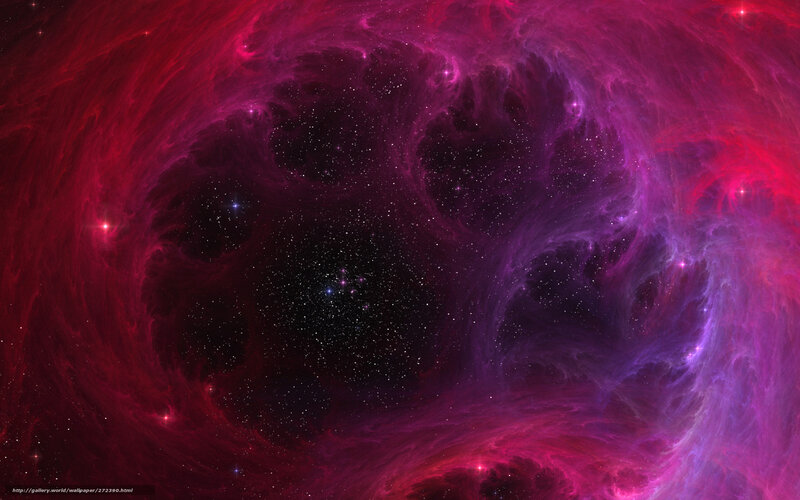 Purple and Red Nebula — Cosmic, Night