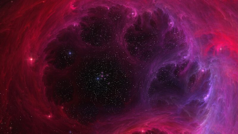 Purple and Red Nebula — Cosmic