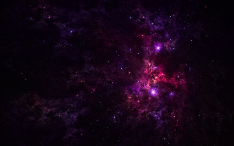 Purple and Red Nebula — Dark