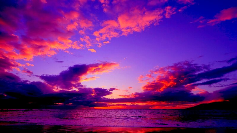 Purple and Red Sunset