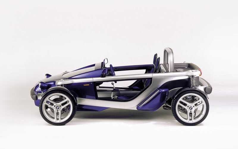 Purple and silver concept car