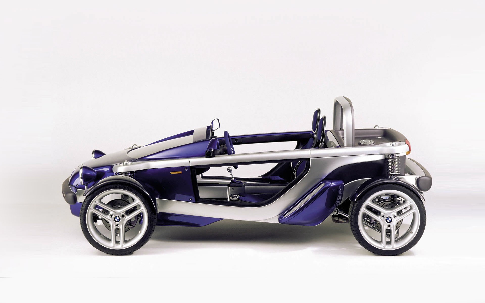 Purple and silver concept car