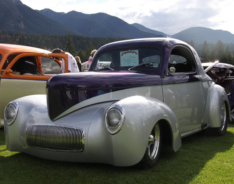 Purple and Silver Custom Car — Serene