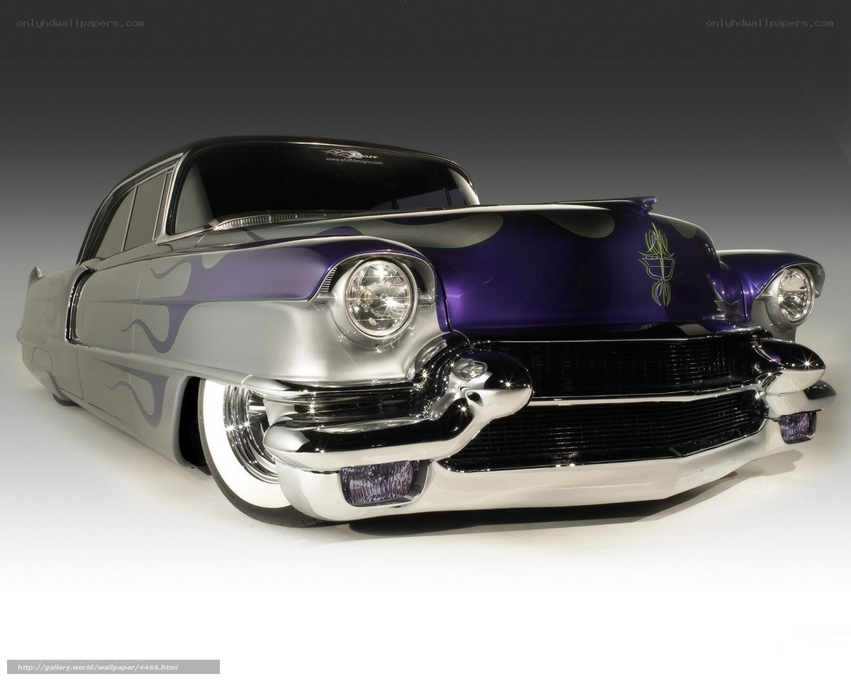 purple and silver custom car