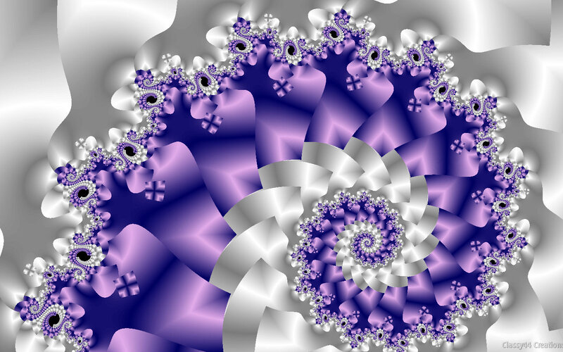 Purple and Silver Fractal — Hypnotic