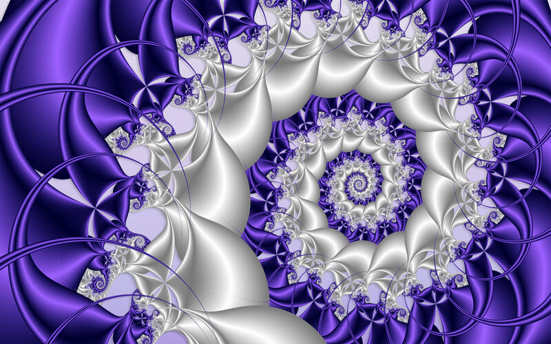 Purple and Silver Fractal