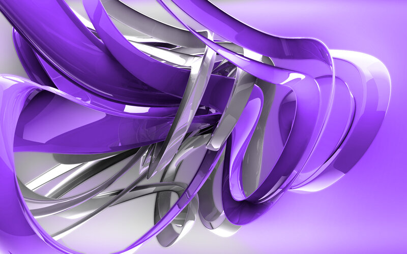 Purple and Silver Ribbons