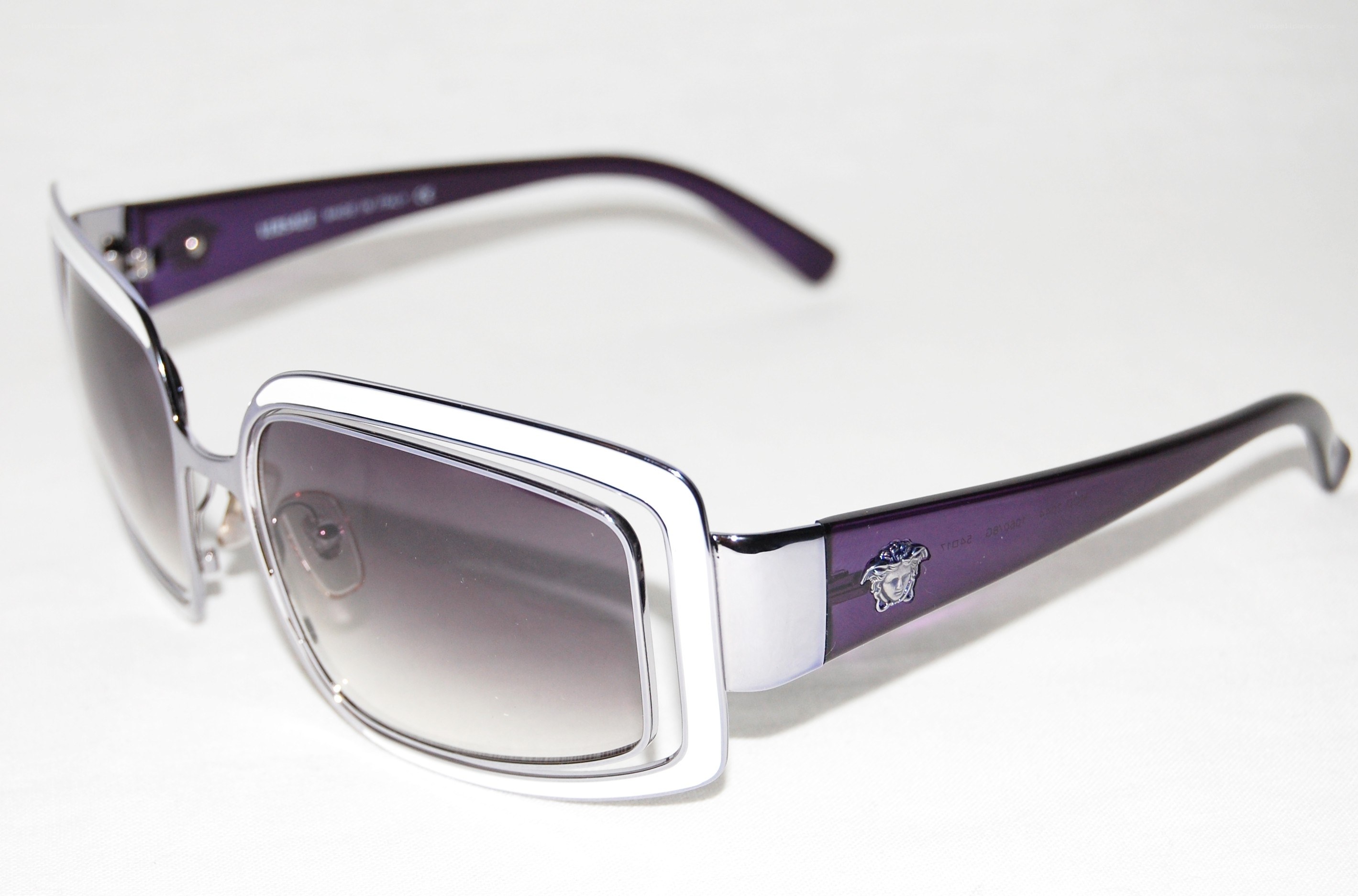 purple and silver sunglasses