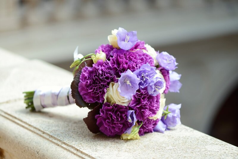 Purple and White Bouquet — Calm