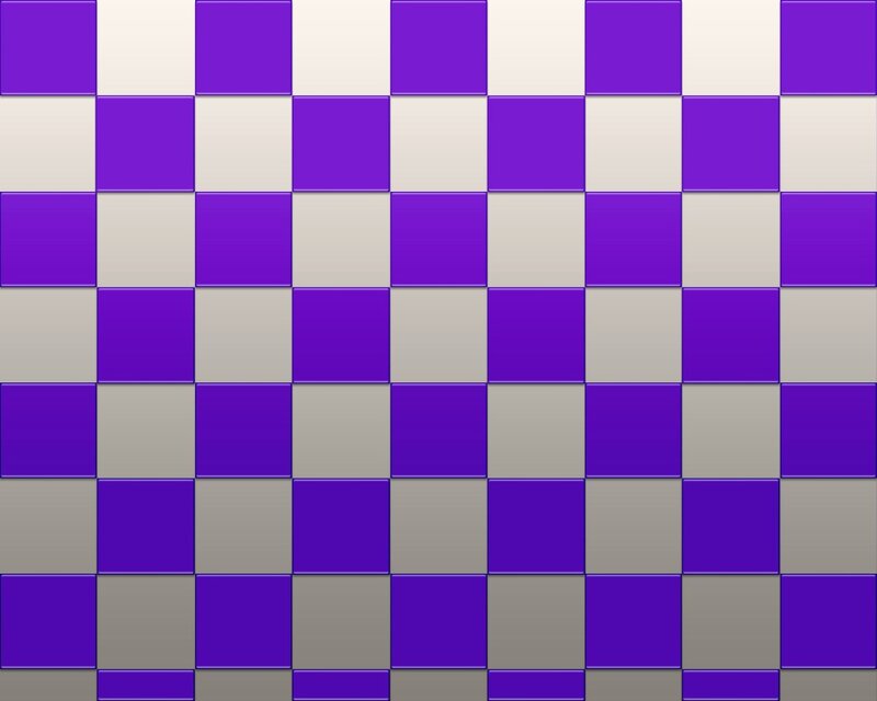 purple and white checkerboard