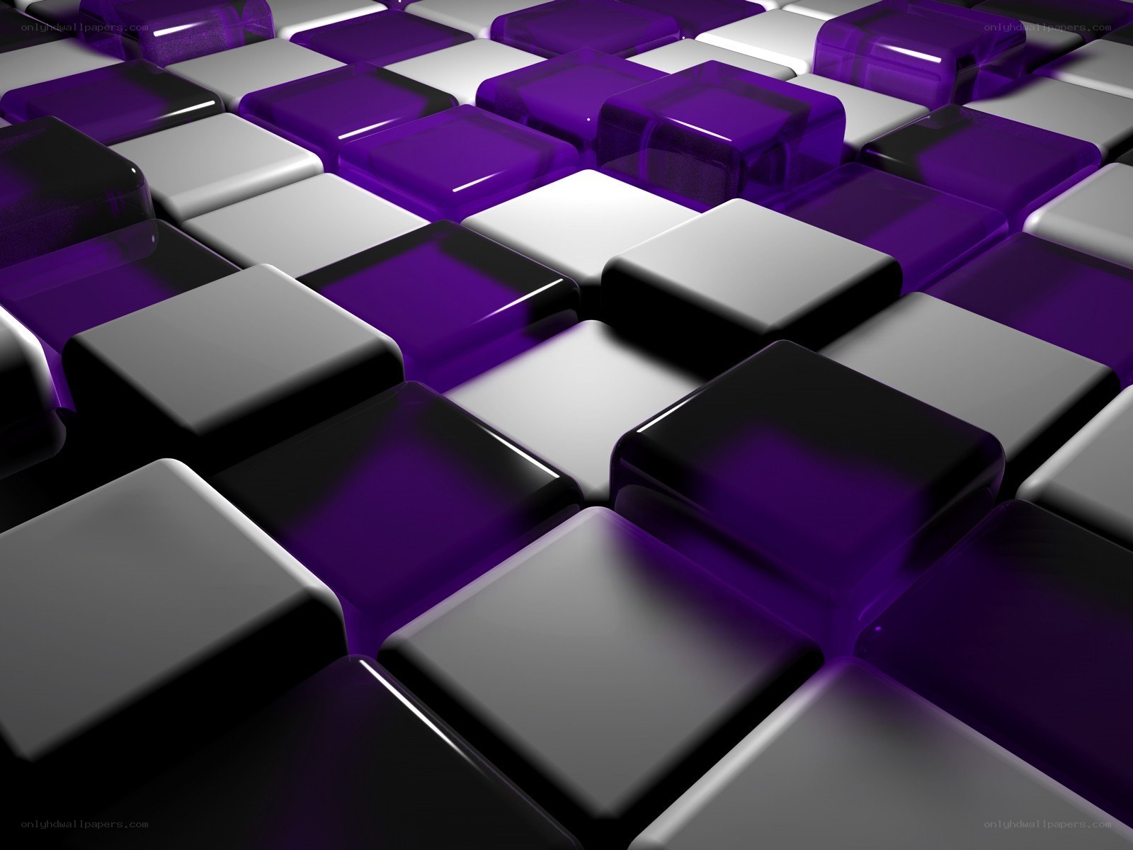 purple and white cube pattern