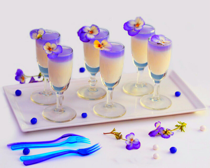 Purple and White Desserts