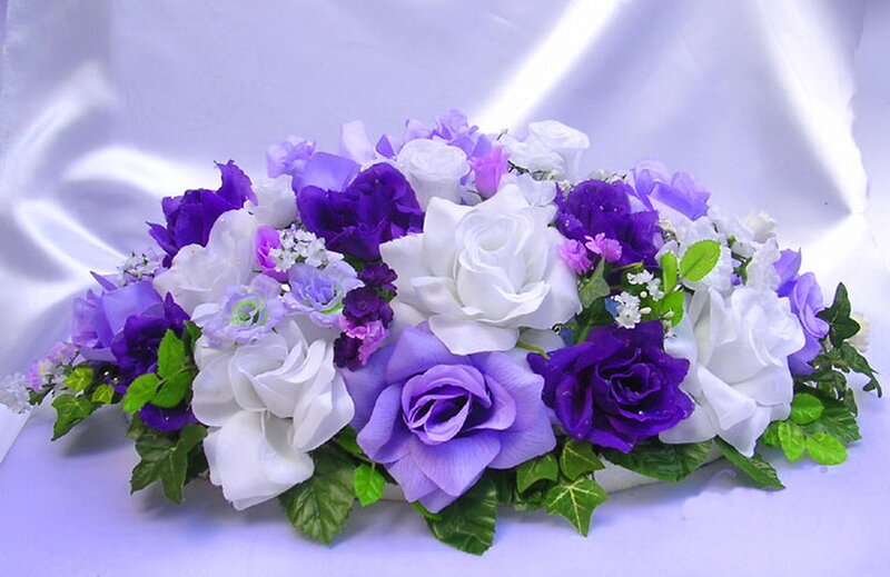 Purple and White Flower Arrangement — Calm