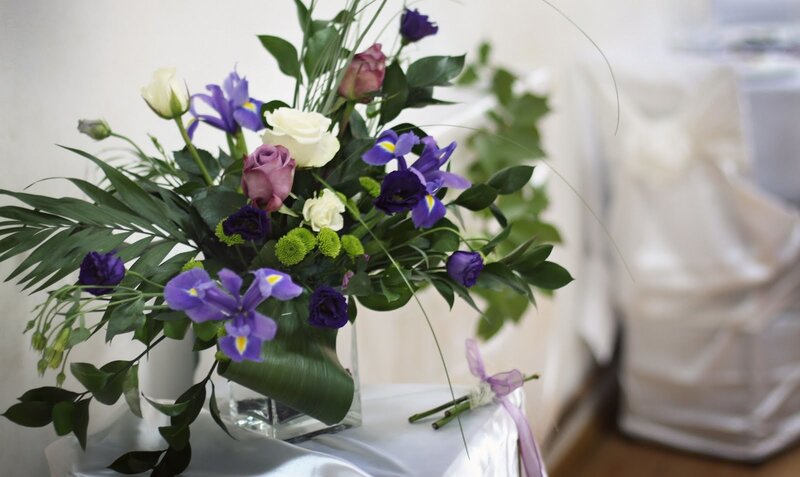 Purple and White Flower Bouquet — Calm