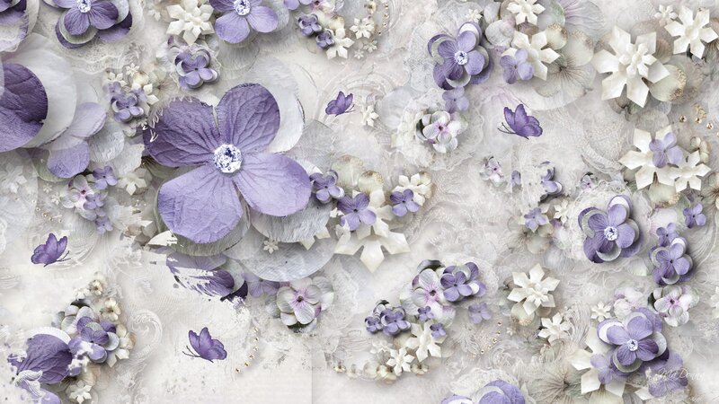 Purple and White Flowers — Elegant