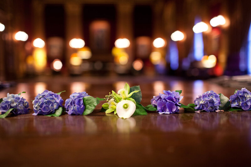 Purple and White Flowers — Serene, Night