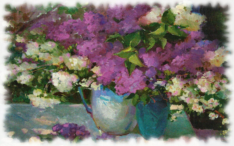 Purple and White Lilacs — Calm, Spring