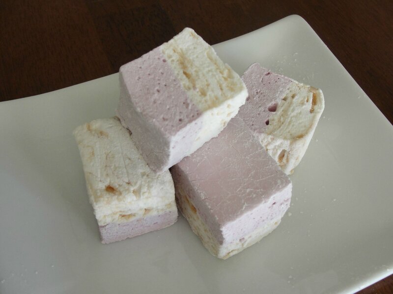 Purple and White Marshmallows