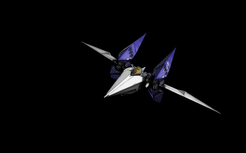 Purple and White Mech — Dramatic