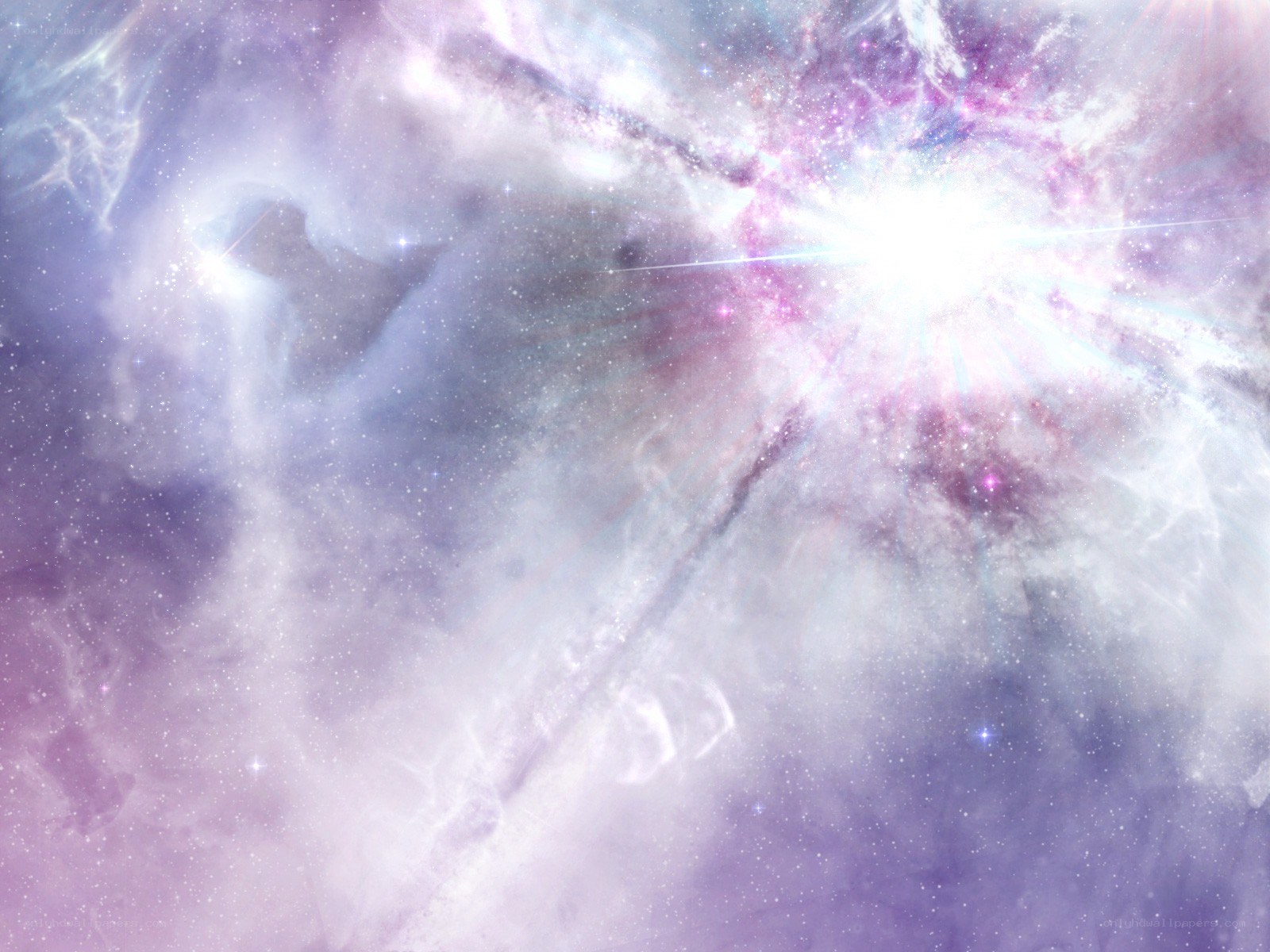purple and white nebula