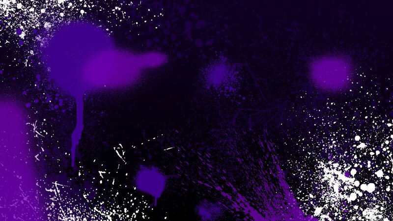 Purple and White Paint Splatters